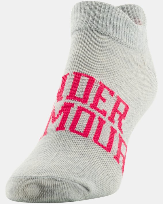 Women's UA Essential No Show – 6-Pack Socks, Gray, pdpMainDesktop image number 2